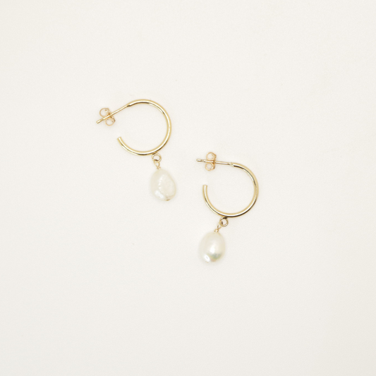 sample — baroque pearly hoops
